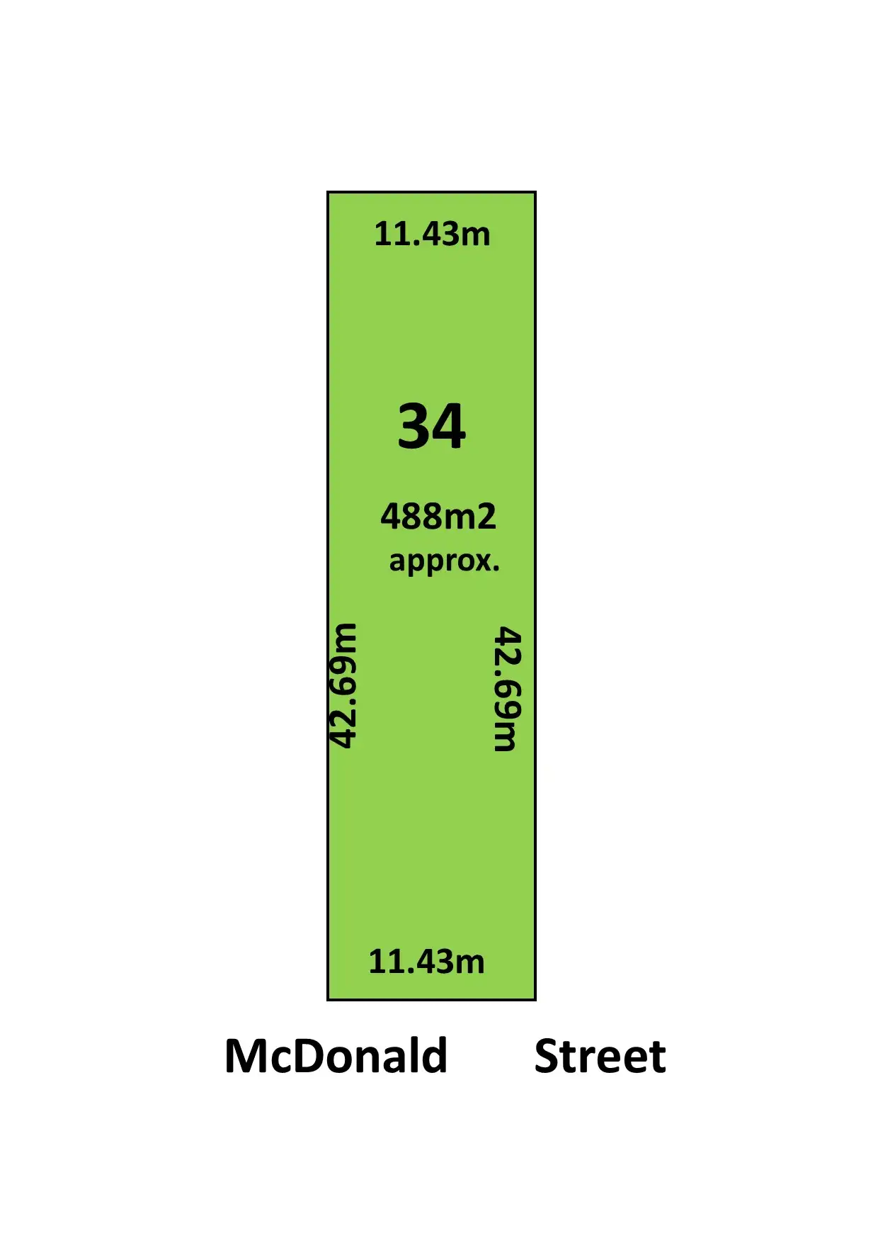 Main view of Homely land listing, 34 McDonald Street, Hayborough SA 5211
