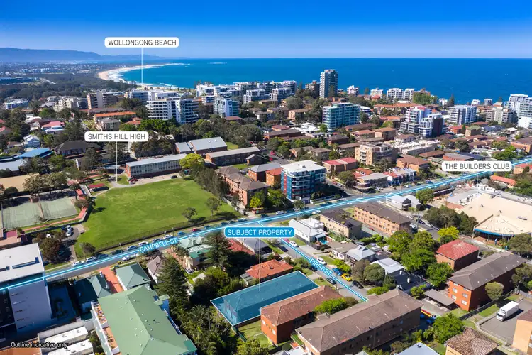 Main view of Homely block of units listing, 2 First Street, Wollongong NSW 2500