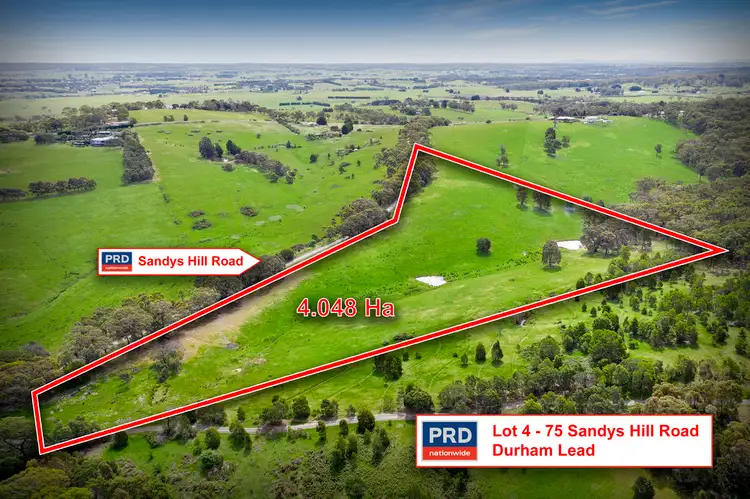 Main view of Homely rural property listing, Lot 4 -75 Sandys Hill Rd, Durham Lead VIC 3352