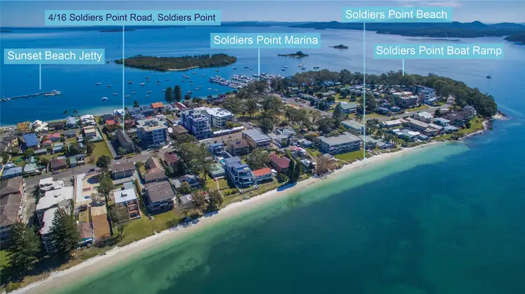 Main view of Homely unit listing, 4/16 Soldiers Point Road, Soldiers Point NSW 2317