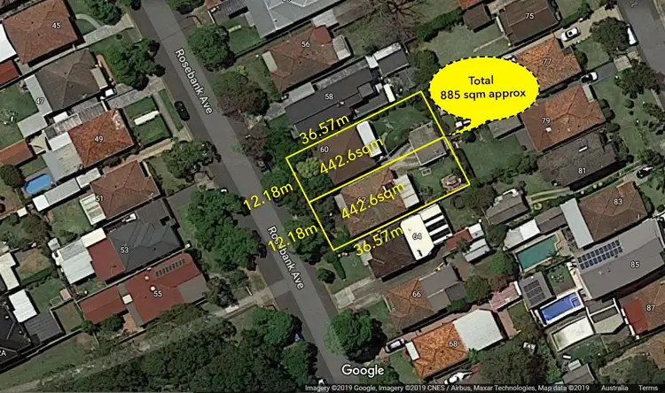 Main view of Homely house listing, 60-62 Rosebank Avenue, Kingsgrove NSW 2208