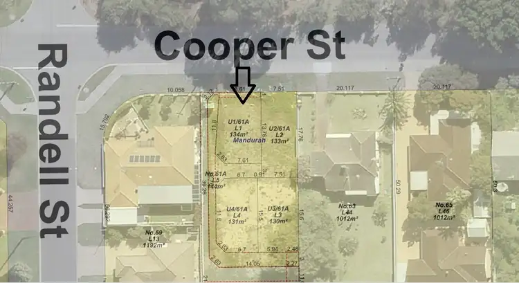 Second view of Homely land listing, 1/61 Cooper Street, Mandurah WA 6210