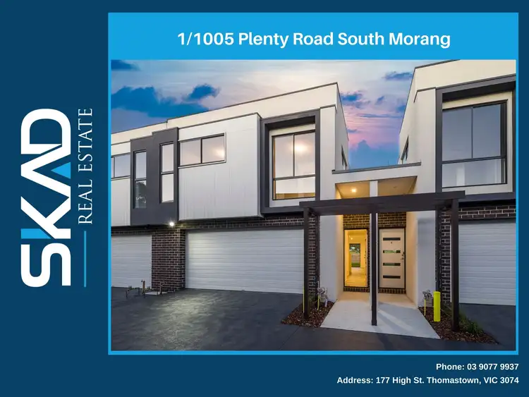 Main view of Homely townhouse listing, 1/1005 Plenty Road, South Morang VIC 3752