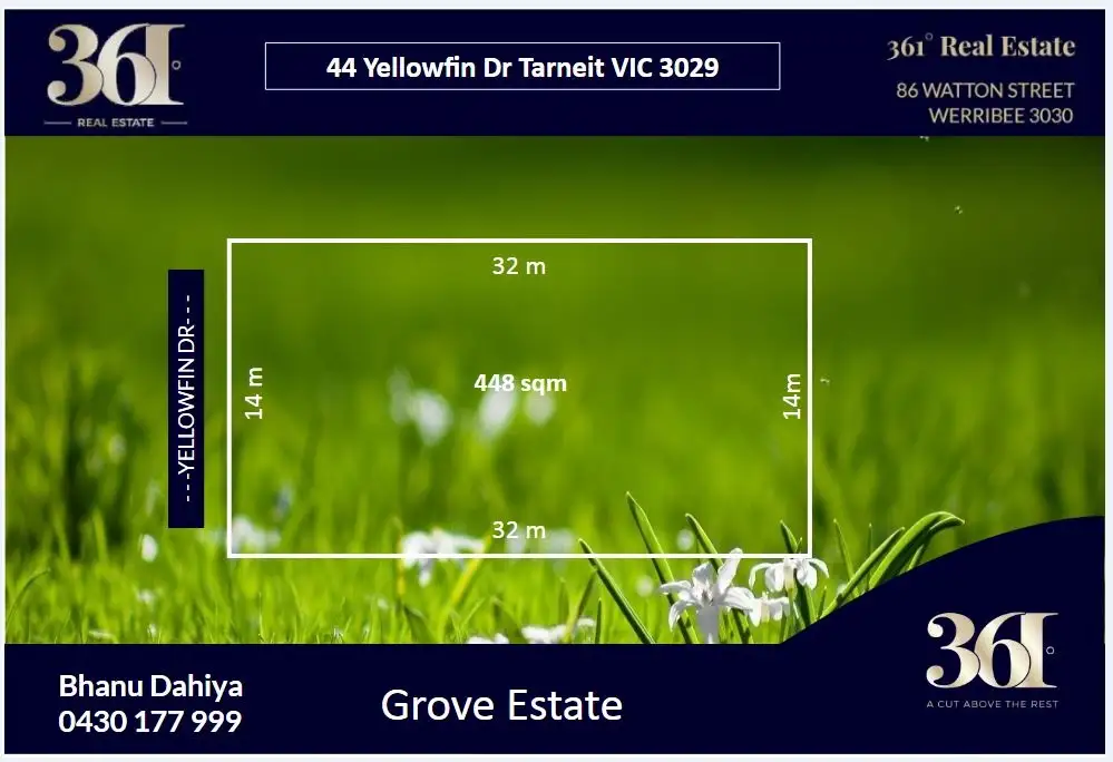 Main view of Homely land listing, 44 Yellowfin Dr, Tarneit VIC 3029