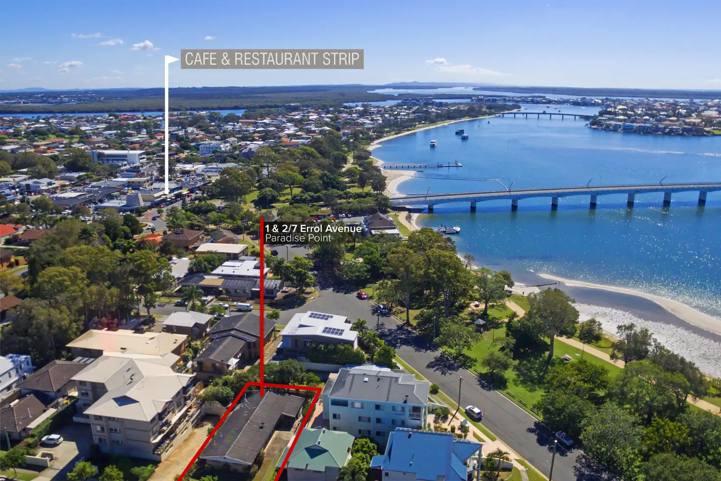 Main view of Homely unit listing, 1/7 & 2/7 Errol Avenue, Paradise Point QLD 4216