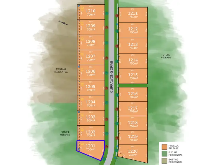 Main view of Homely land listing, Lot 1201 Currawong Drive, Tamworth NSW 2340
