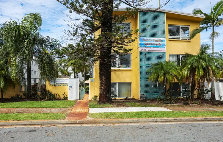 Main view of Homely unit listing, 1/3 Redondo Avenue, Miami QLD 4220