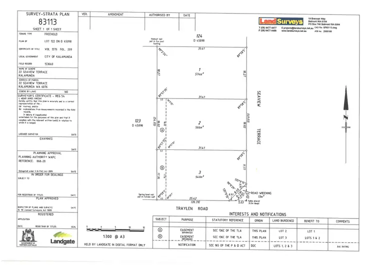 Second view of Homely land listing, Lot 3, 66 Traylen Road, Kalamunda WA 6076