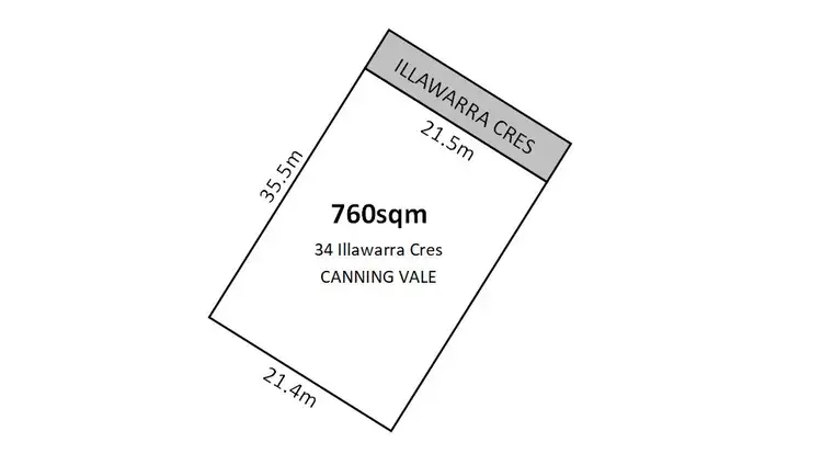 Third view of Homely land listing, 34 Illawarra Crescent, Canning Vale WA 6155