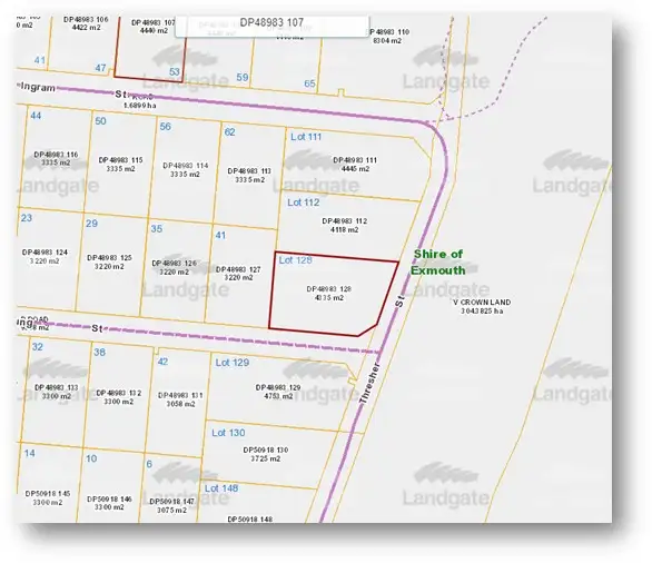 Fifth view of Homely land listing, Lot 128 Thresher Street, Exmouth WA 6707
