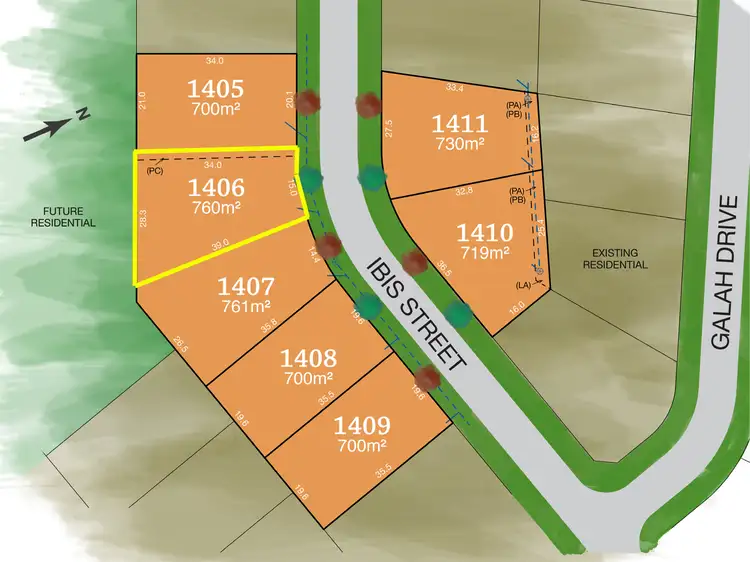 Main view of Homely land listing, Lot 1406 Ibis Street, Tamworth NSW 2340