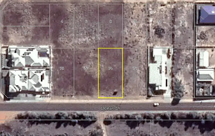 Main view of Homely land listing, 74 Ocean Drive, Port Denison WA 6525