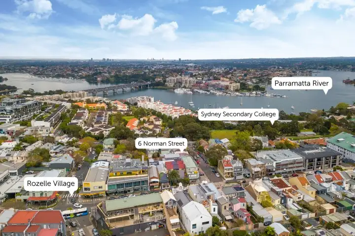 Second view of Homely house listing, 6 Norman Street, Rozelle NSW 2039