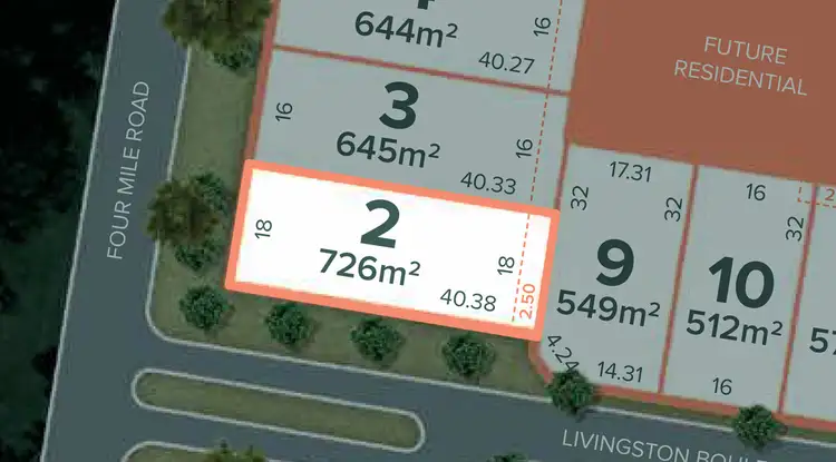 Main view of Homely land listing, Lot 2 / 32 Four Mile Road, Benalla VIC 3672