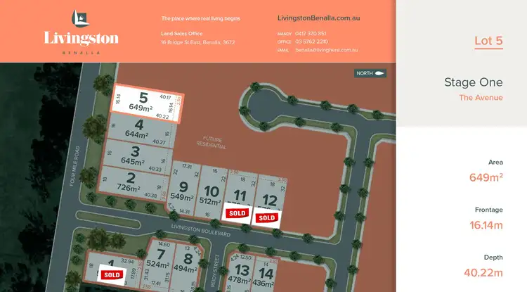 Second view of Homely land listing, Lot 5 / 32 Four Mile Road, Benalla VIC 3672