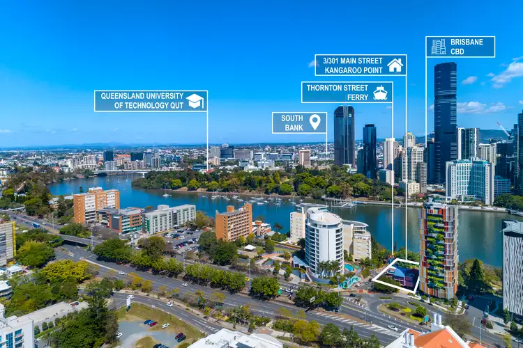Third view of Homely apartment listing, 3/301 Main Street, Kangaroo Point QLD 4169