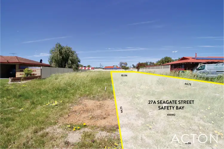 Main view of Homely land listing, 27a Seagate Street, Safety Bay WA 6169