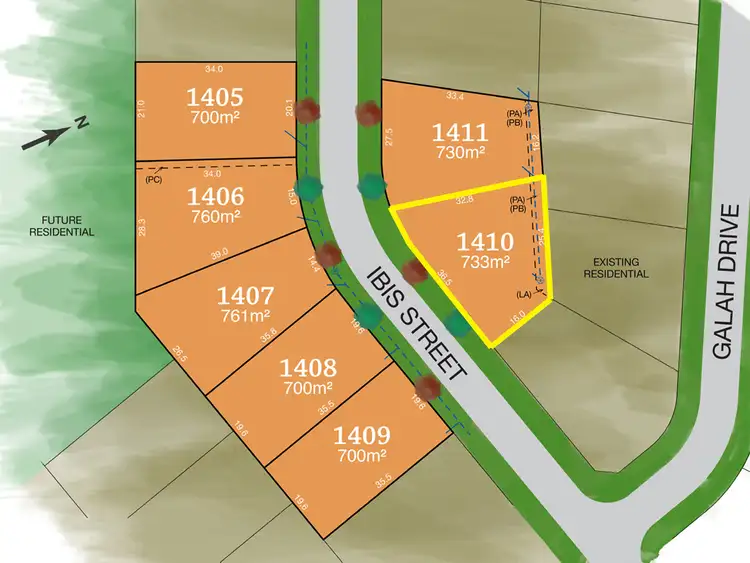 Second view of Homely land listing, Lot 1410 Ibis Street, Tamworth NSW 2340