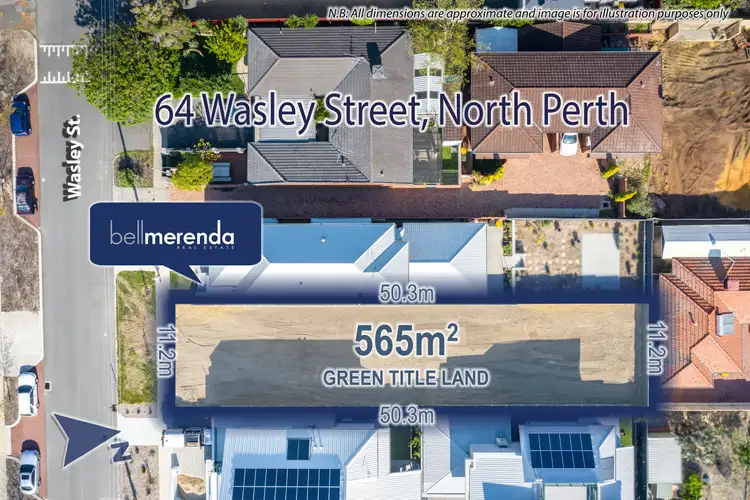 Main view of Homely land listing, 64A Wasley Street, North Perth WA 6006