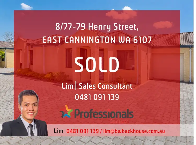 Main view of Homely villa listing, 8/77-79 Henry Street, East Cannington WA 6107