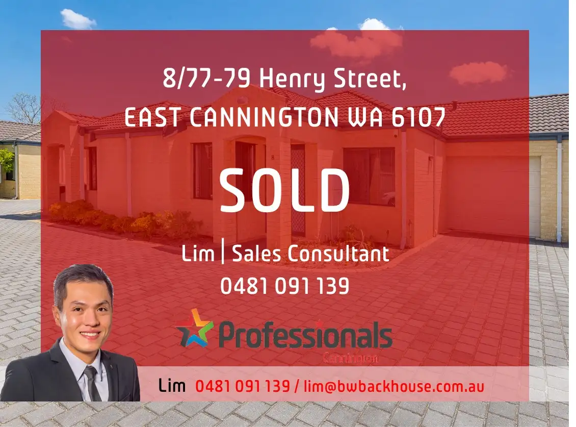 Main view of Homely villa listing, 8/77-79 Henry Street, East Cannington WA 6107