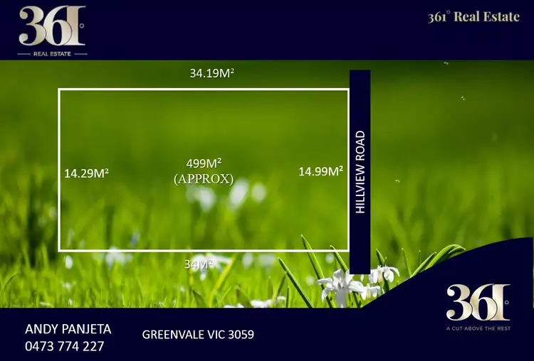 Main view of Homely land listing, lot 1 HILLVIEW ROAD, Greenvale VIC 3059