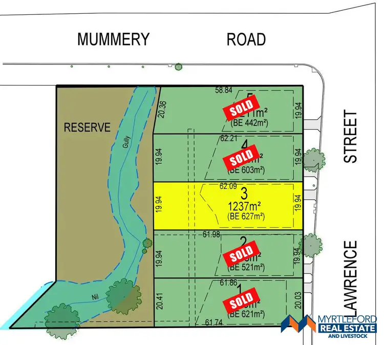 Main view of Homely land listing, 59 Lawrence Street, Myrtleford VIC 3737