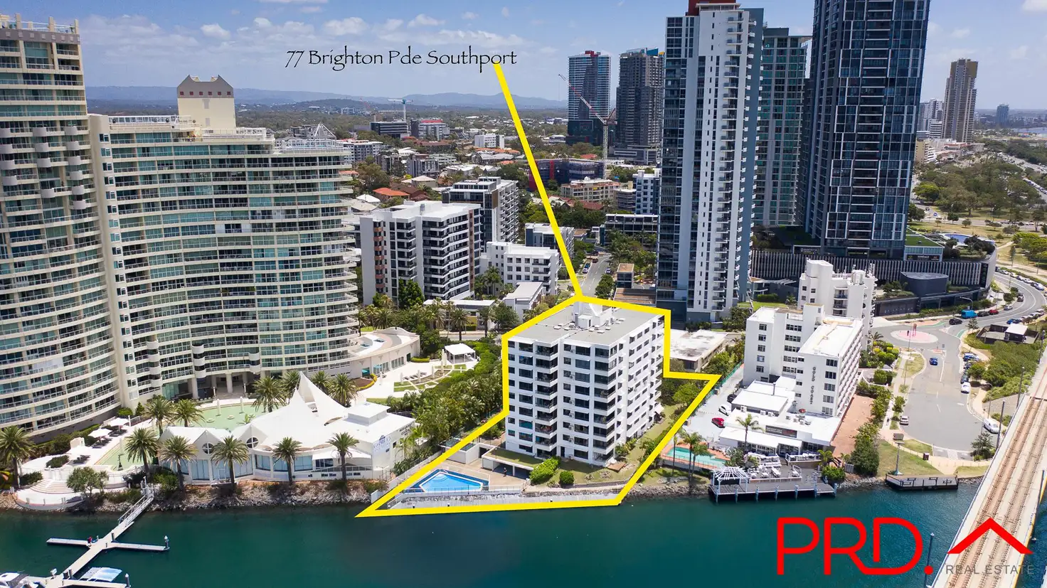 Main view of Homely apartment listing, 77 Brighton Parade, Southport QLD 4215