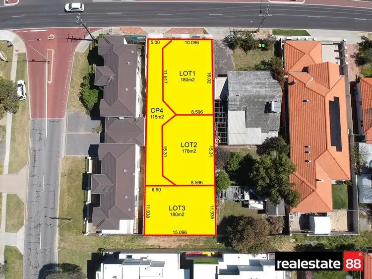 Main view of Homely land listing, 36B Flinders Street, Yokine WA 6060