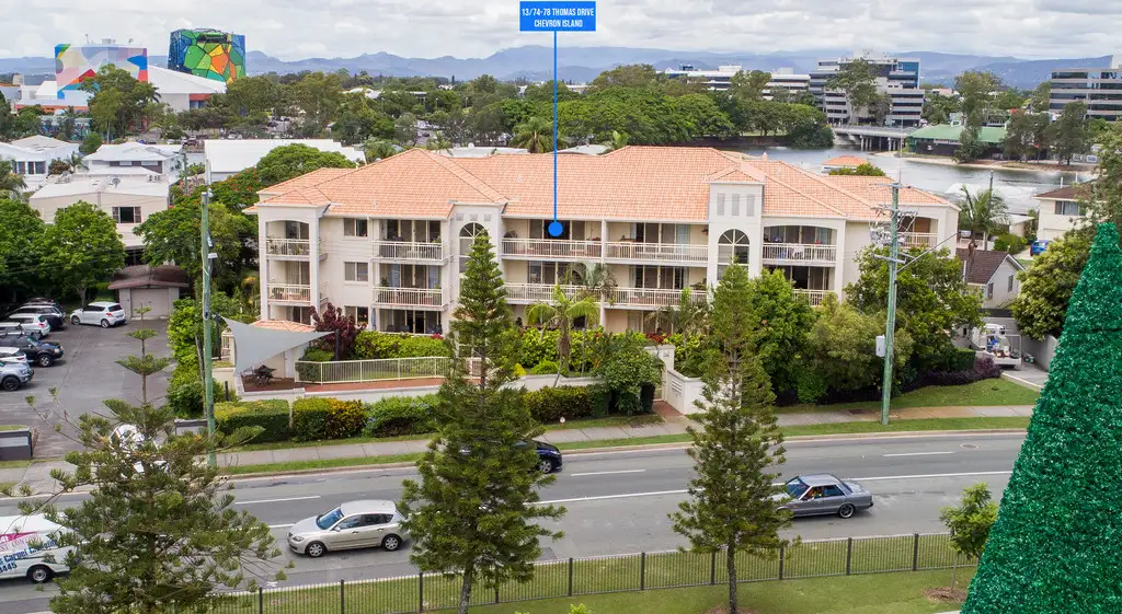 Main view of Homely unit listing, 13/74-78 Thomas Drive, Chevron Island QLD 4217