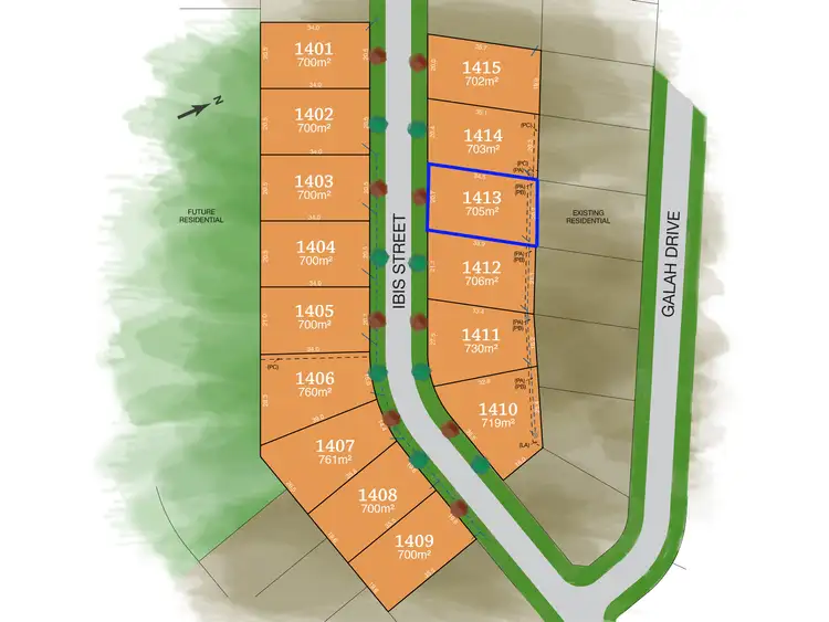 Second view of Homely land listing, Lot 1413 Ibis Street, Tamworth NSW 2340