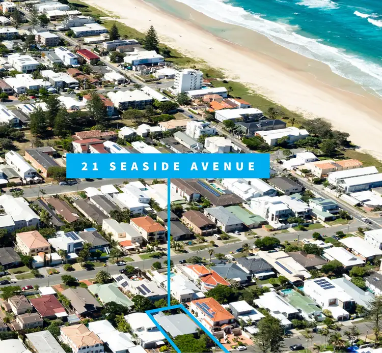 Main view of Homely house listing, 21 Seaside Avenue, Mermaid Beach QLD 4218