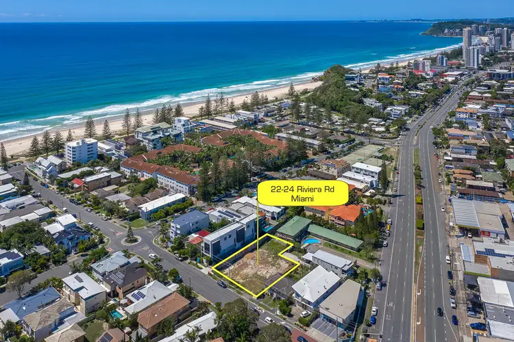 Main view of Homely land listing, 22-24 Riviera Road, Miami QLD 4220