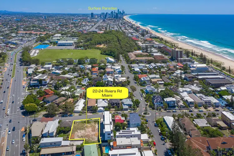 Third view of Homely land listing, 22-24 Riviera Road, Miami QLD 4220