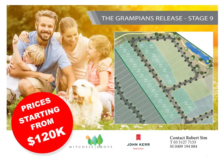 Main view of Homely land listing, Lot 132 Mitchell Grove, Grampians Drive, Moe VIC 3825