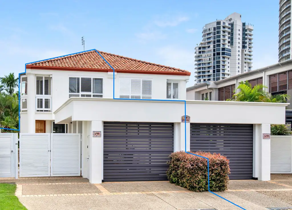 Main view of Homely house listing, 1/33 Hughes Avenue, Main Beach QLD 4217