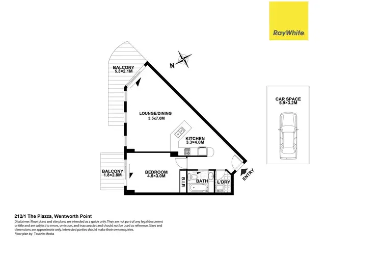 Fifth view of Homely apartment listing, 212/1 The Piazza, Wentworth Point NSW 2127