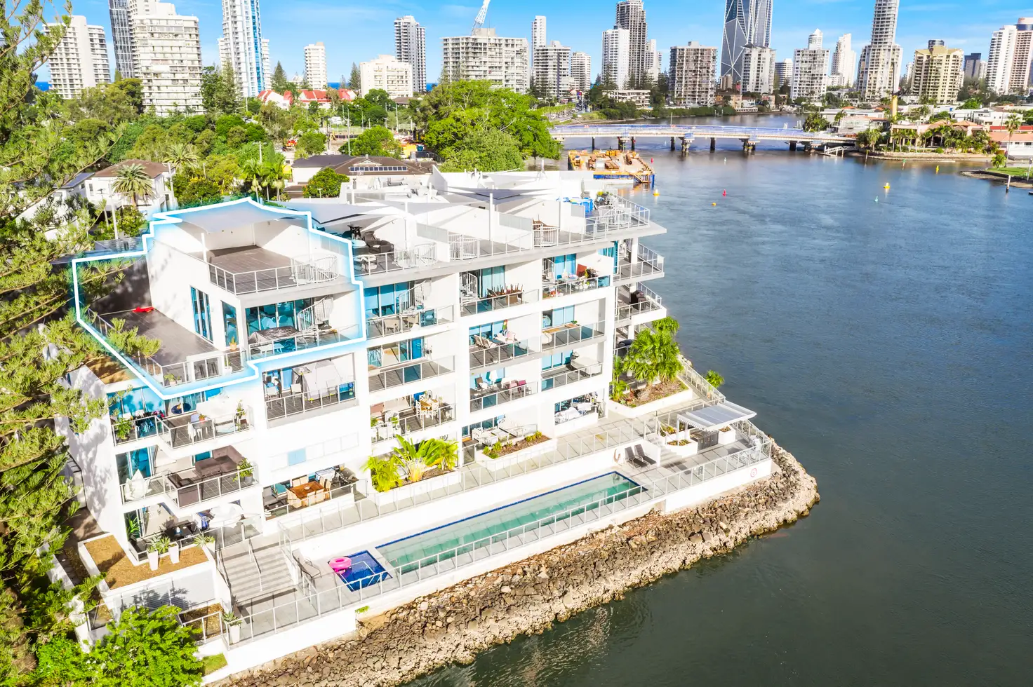 Main view of Homely apartment listing, 401/30-32 Paradise Island, Surfers Paradise QLD 4217