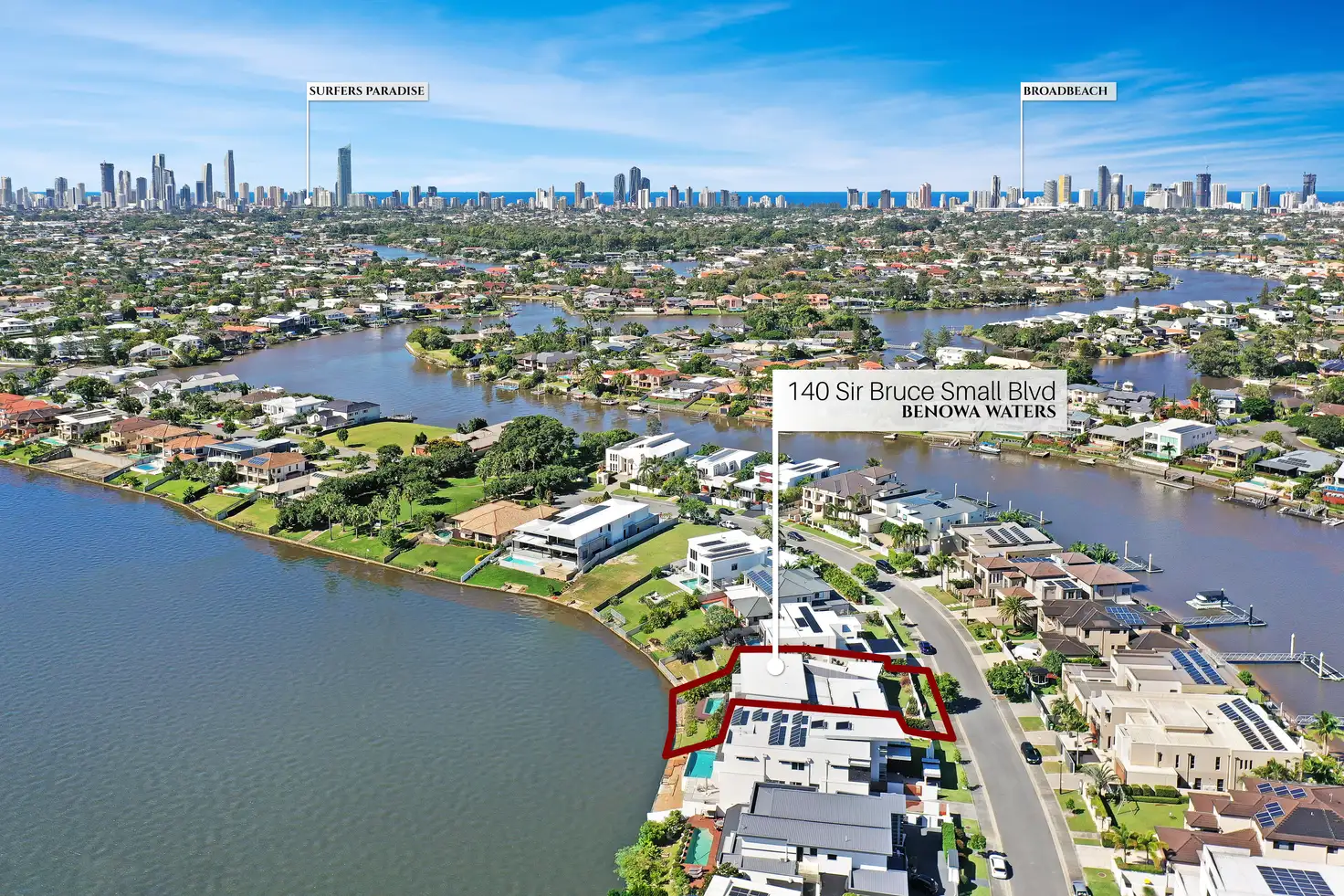 Main view of Homely house listing, 140 Sir Bruce Small Boulevard, Benowa Waters QLD 4217