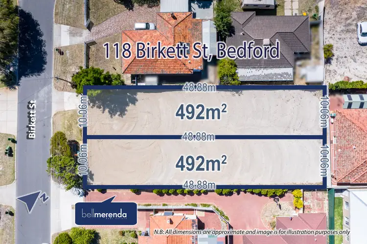 Main view of Homely land listing, LOT 301, 118 Birkett Street, Bedford WA 6052