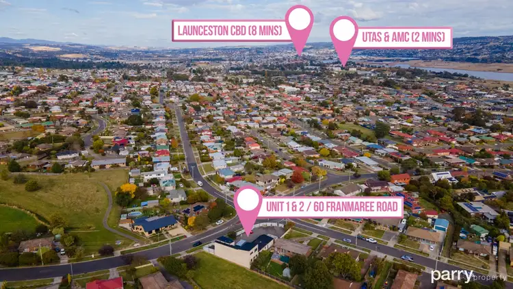 Second view of Homely block of units listing, 1&2/60 Franmaree Road, Newnham TAS 7248