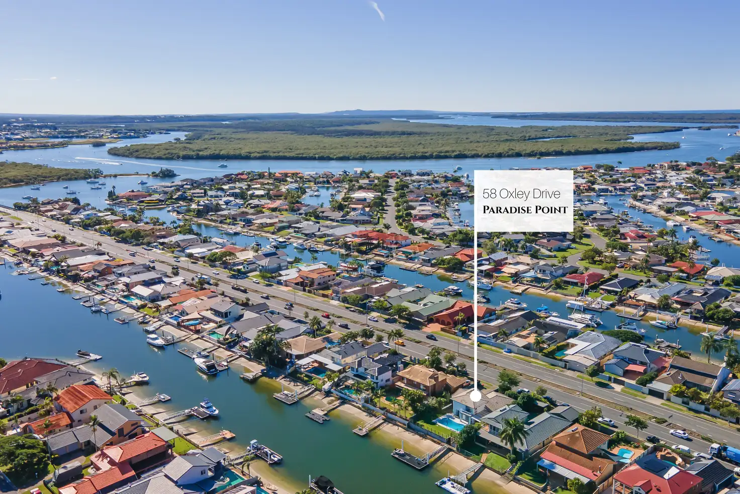 Main view of Homely house listing, 58 Oxley Drive, Paradise Point QLD 4216