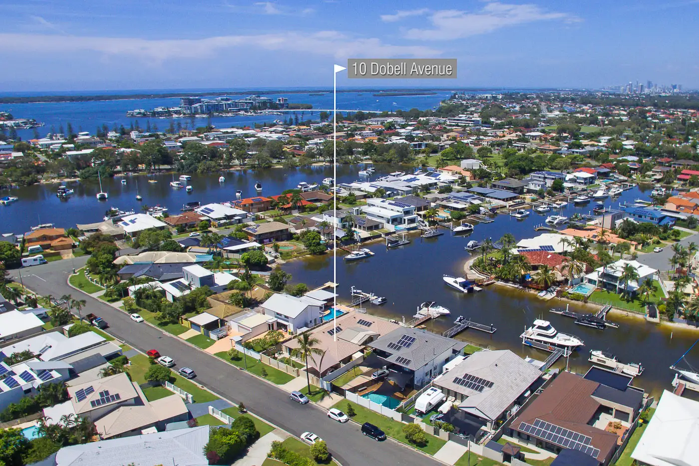 Main view of Homely house listing, 10 Dobell Avenue, Paradise Point QLD 4216