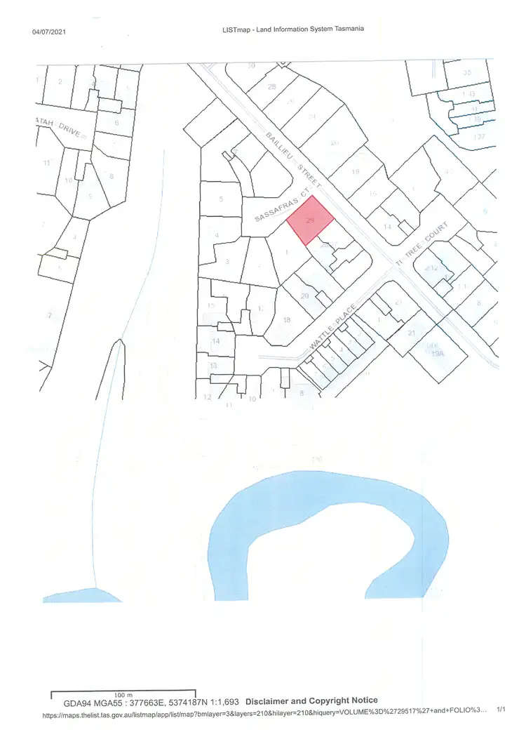 Third view of Homely land listing, 29 Baillieu Street, Rosebery TAS 7470