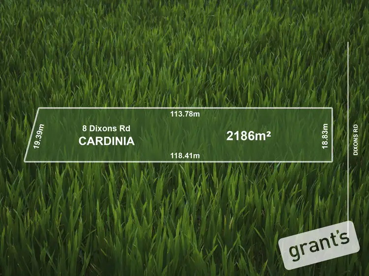 Main view of Homely land listing, 8 (Lot 20) Dixons Road, Cardinia VIC 3978