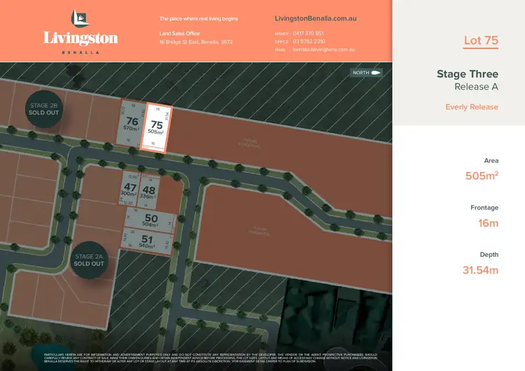 Main view of Homely land listing, Lot 75 / 32 Four Mile Road, Benalla VIC 3672