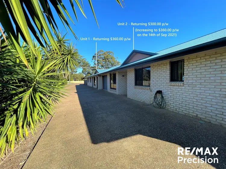 Main view of Homely semi-detached listing, 1-2/3A Telegraph Road, Bundaberg East QLD 4670