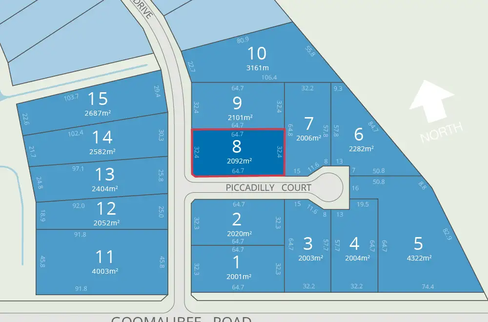 Main view of Homely land listing, Lot 8 Mayfair Drive, Benalla VIC 3672
