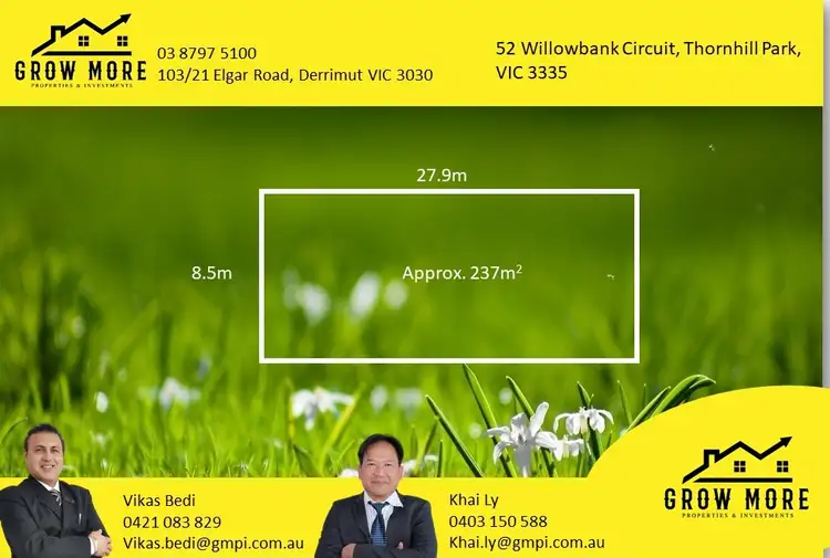 Main view of Homely land listing, 52 Willowbank Circuit, Thornhill Park VIC 3335