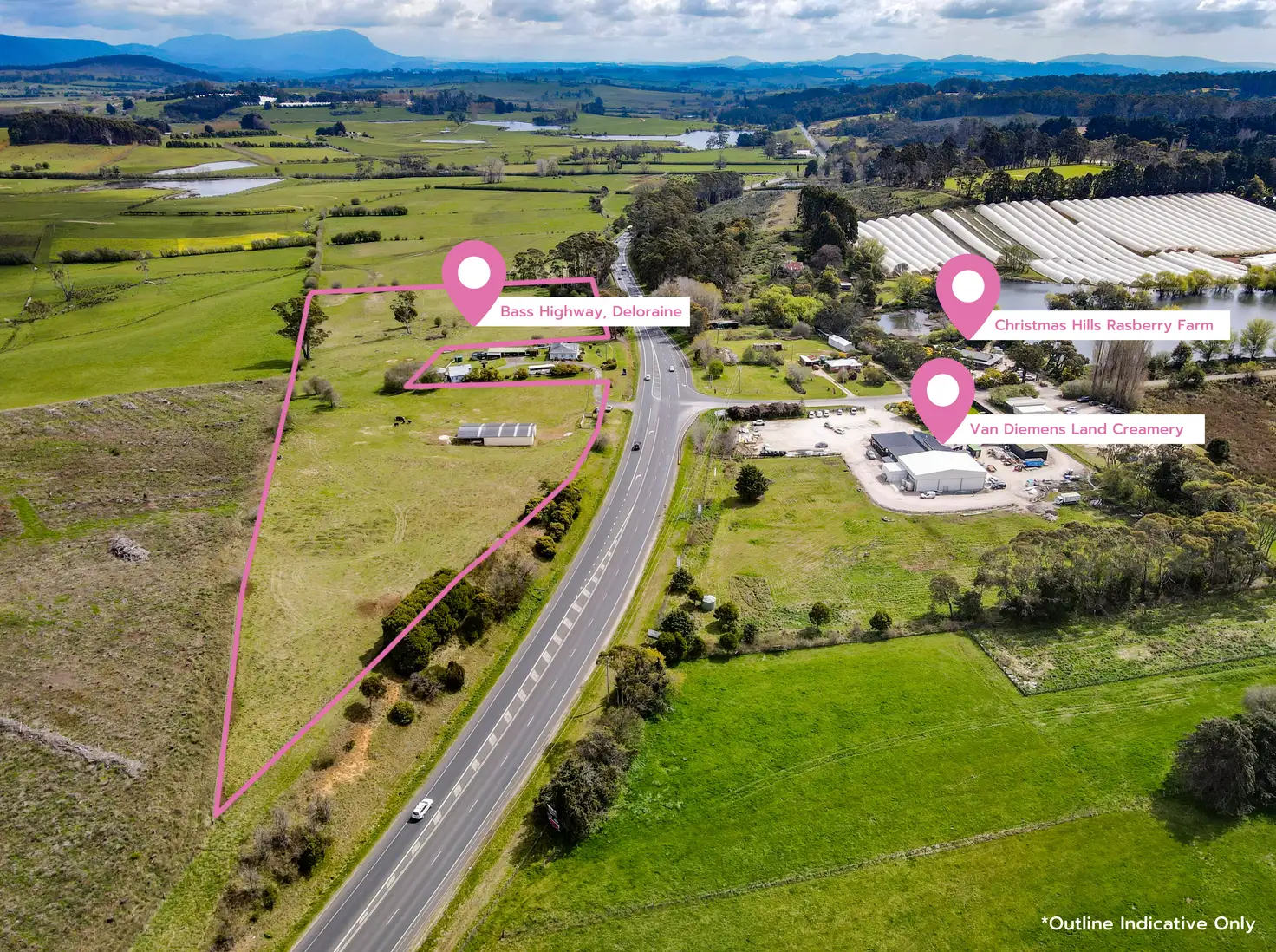 Main view of Homely land listing, Bass Highway, Deloraine TAS 7304